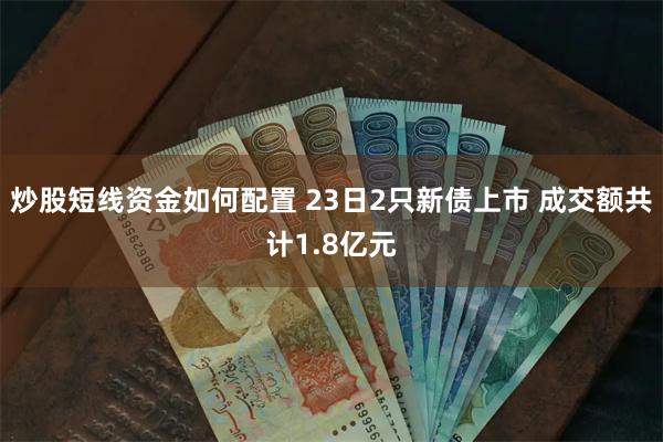 炒股短线资金如何配置 23日2只新债上市 成交额共计1.8亿元